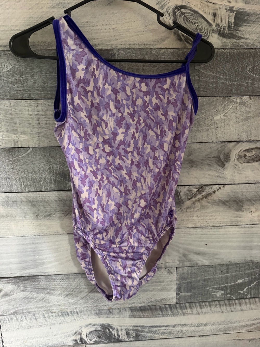 GK Purple Camo Girls Gymnastics Leotard
